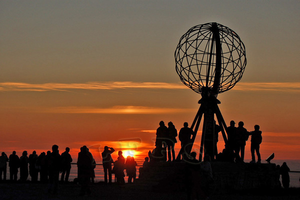 Isla de Magerøya, Anochecer en Nordkapp o Cabo Norte
