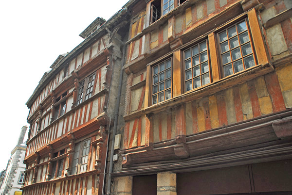 Lannion, Casas con entramado de madera