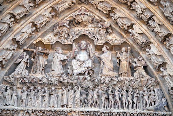 Amiens, Portal central de la Catedral Notre-Dame de Amiens