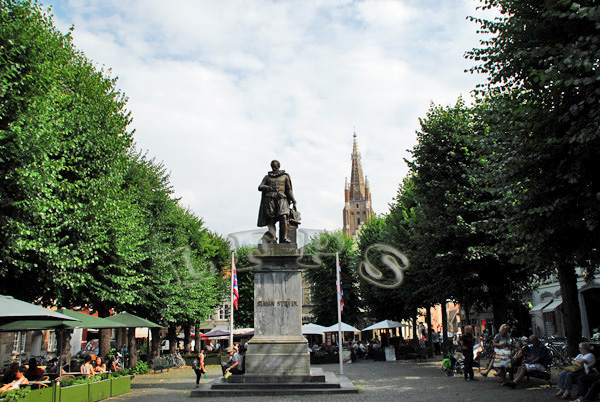 Brujas, Plaza de Simón Stevin